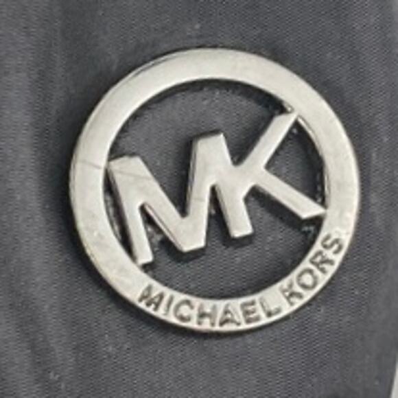 Michael Kors Women's Black Full Zip Drawstring Hoodie Hooded Rain Coat Jacket S - Picture 5 of 7